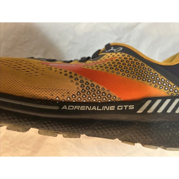 Brooks Adrenaline GTS 22 Men\'s Road Running Shoe in the orange pearl M Sz9 W10.5 main image 11